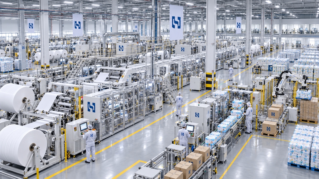 Huifeng ISO 8 Smart Cleanroom Diaper Production Plant
